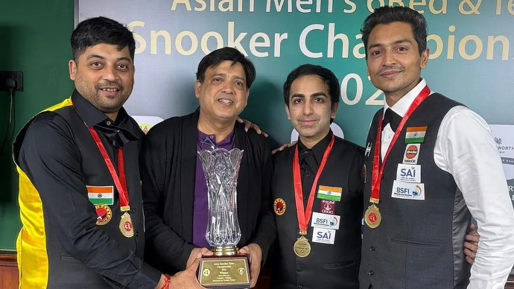 India wins gold medal in Asian Snooker