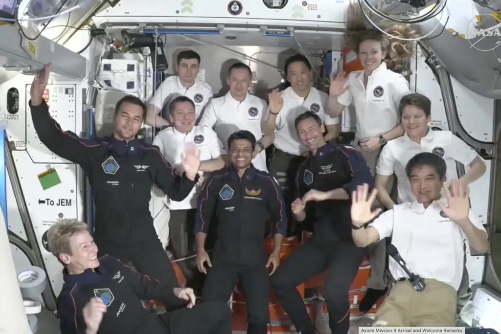 Shukla's debut at the space station