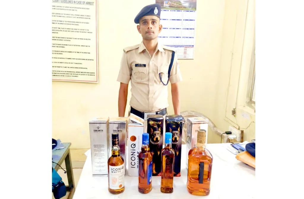 Railway police take action against those transporting liquor