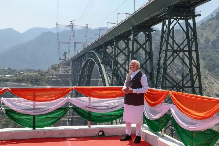 Inauguration of the highest 'Chenab Setu'
