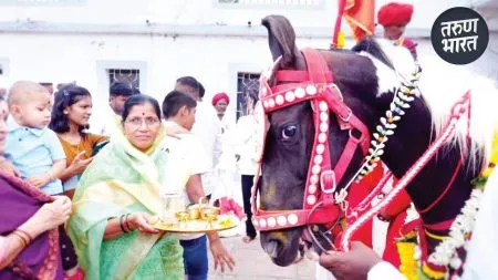 Ashadhi Wari Palkhi ceremony Shri Sant Sopankaka depart temple