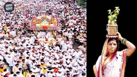 Vari Pandharichi 2025: माउली, तुकोबांना पुणेकरांचा भावपूर्ण निरोप, सोहळा पंढरीच्या दिशेने मार्गस्थ Mauli's palanquin passed through Vitthal temple in Bhavani Peth