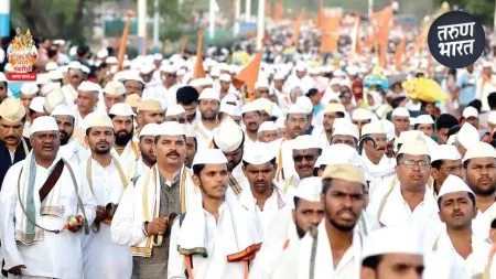 palakhi sohala Saint Tukoba arrived Rinama welcomed sasawad