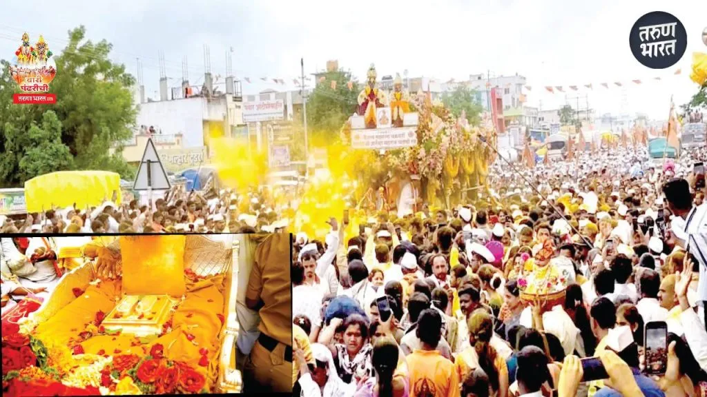 Mauli's palakhi staying Saswad 2 days warm hospitality of residents