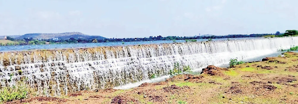 Pingli lake has filled to its full capacity