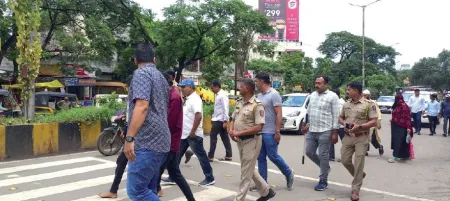 Fear-spreading youths paraded through the city