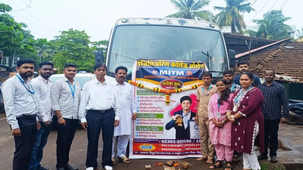 एमआयटीएम इंजिनिअरिंग कॉलेजच्या वतीने विद्यार्थ्यांसाठी मालवणातून थेट बससेवा
