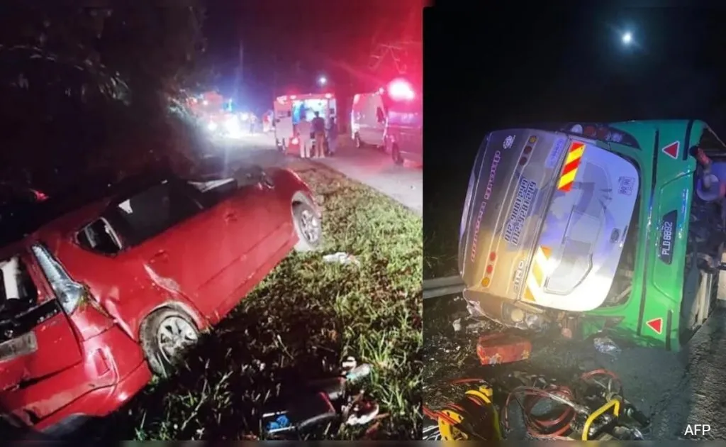 Bus accident in Malaysia, 15 people killed