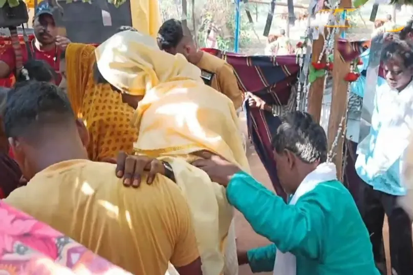 First the whipping, then the wedding.