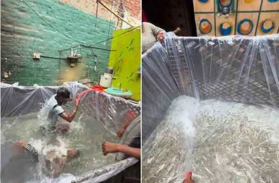 Swimming pool 'Jugaad'