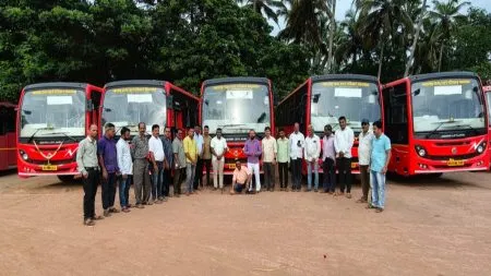 वेंगुर्ले आगाराच्या ताफ्यात पाच नव्या बसेस दाखल