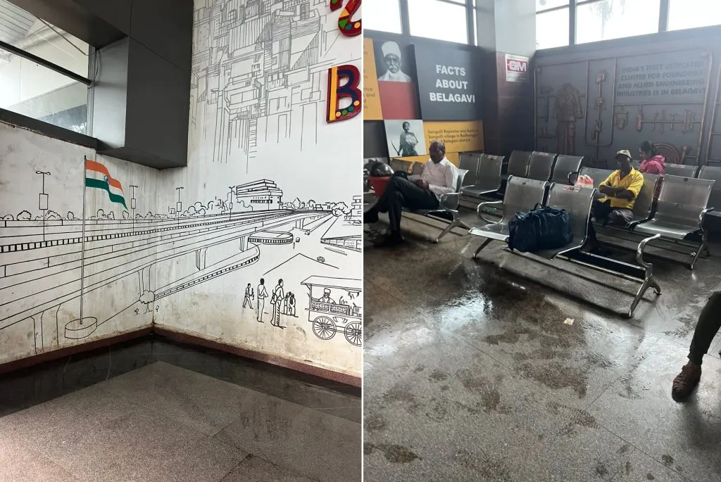 Hi-tech railway station suffers from leakage