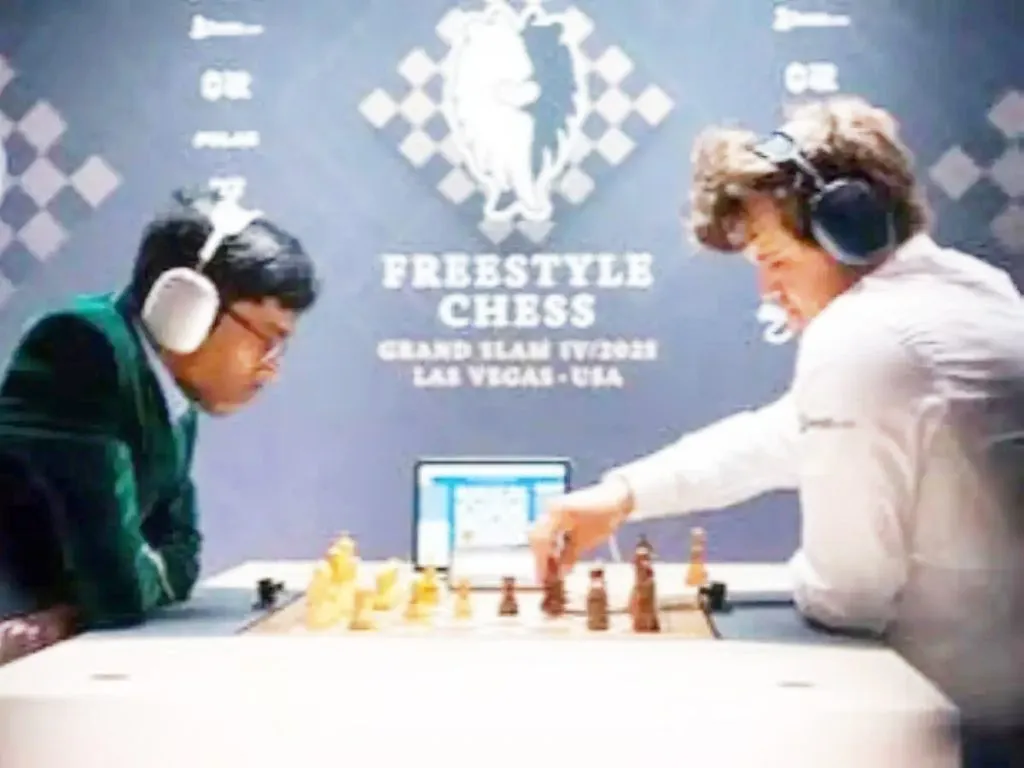 Freestyle Chess: Praggnanandha beats Magnus Carlsen