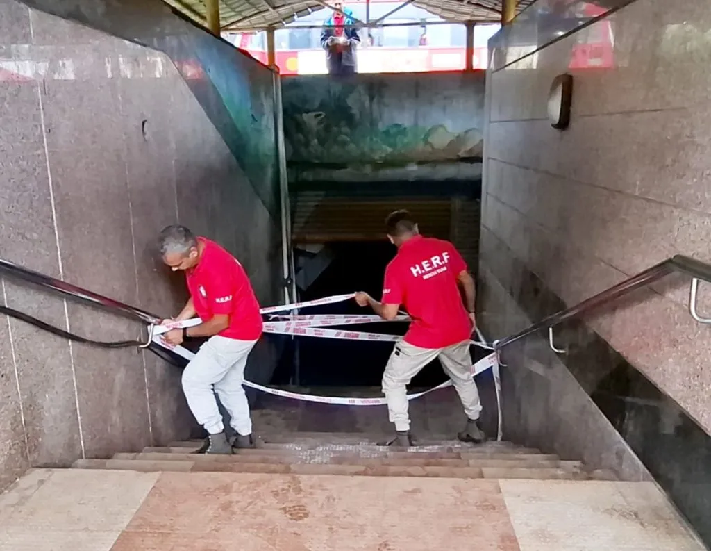 Subway closed by HERF rescue team