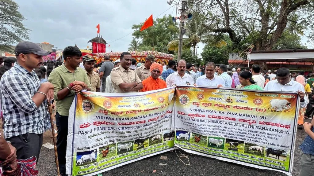 Awareness about animal welfare during Mangai Devi Yatra