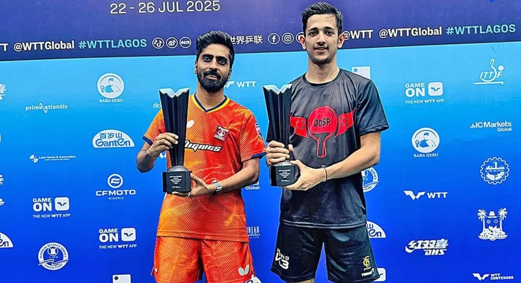 Sathiyan-Akash win doubles title