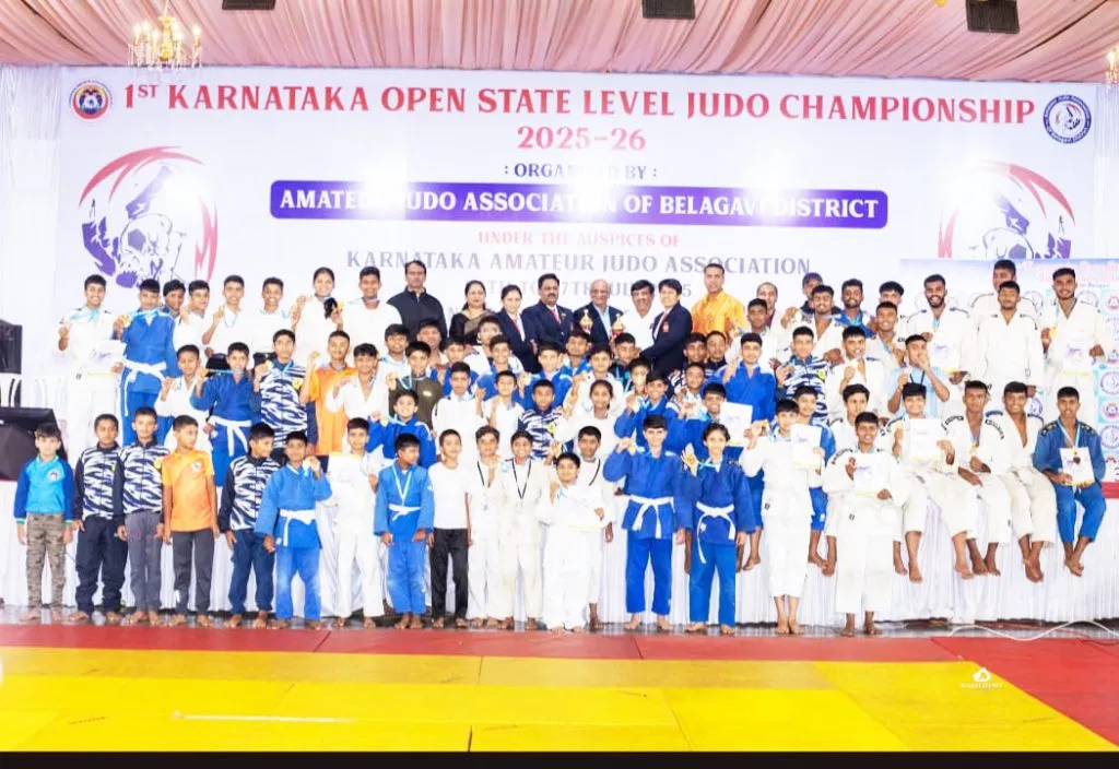Belgaum district tops the state-level judo competition