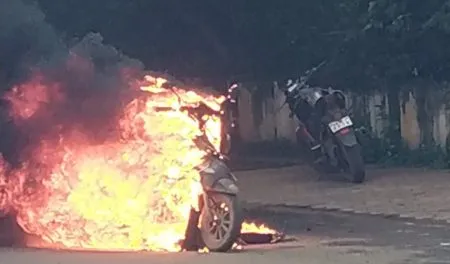 Thrill of the ‘Burning Bike’ in Karad