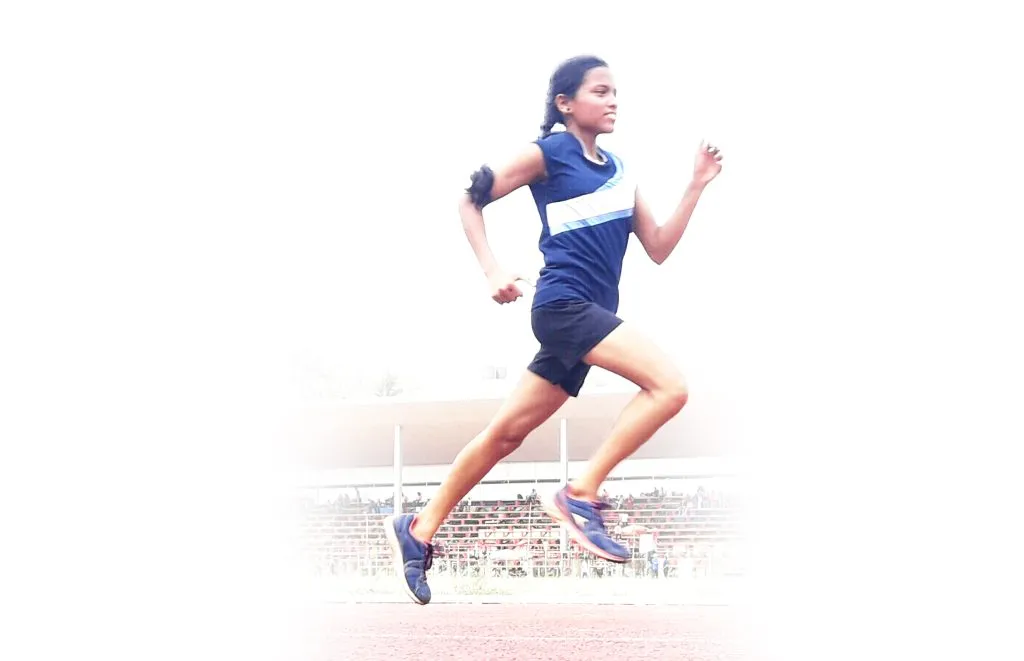 Dapoli's flag at the national level...runner Shilpa Kemble-Chavan