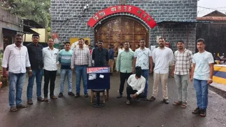 "Country-made pistol and cartridges seized from a notorious gangster