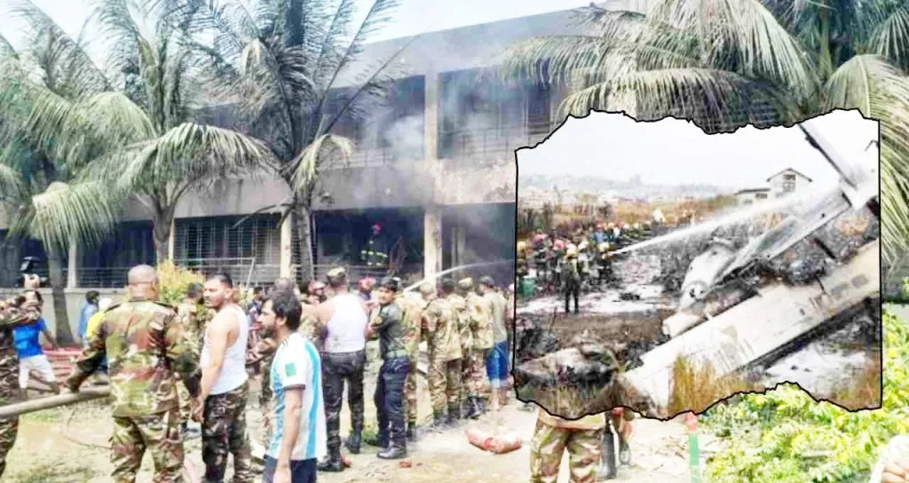 19 killed as plane crashes into school