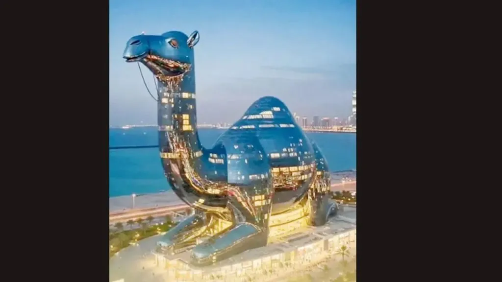 Unique camel-shaped mall
