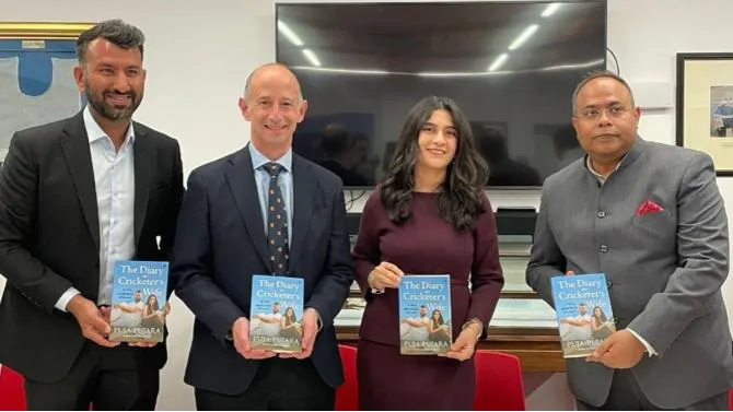 Cheteshwar's cricket journey book