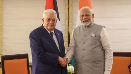 Palestinian President's message to PM Modi