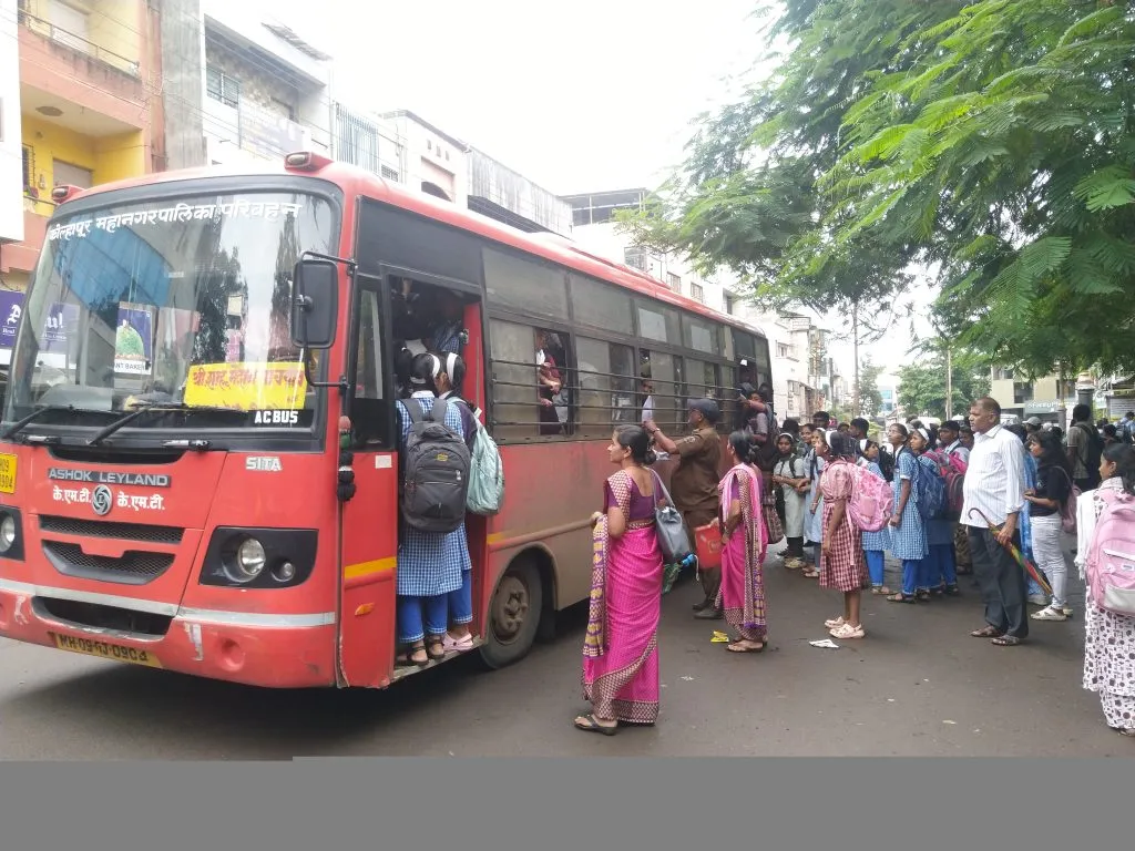 Waiting for KMT buses in the suburbs
