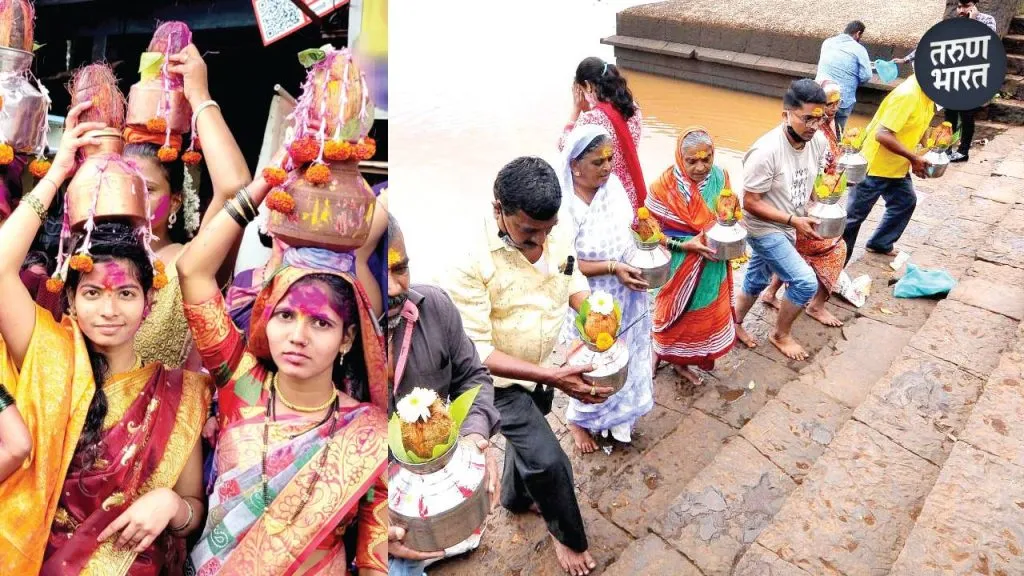 Before dawn portions reach houses where the donations are made