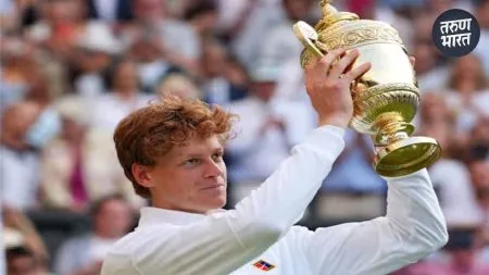 इटलीच्या जेनिक सिनेरचे पहिले विम्बल्डन जेतेपद Italy's Jannik Sinner wins first Wimbledon title