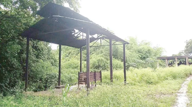 ऐतवडे बुद्रुकमध्ये स्मशानभूमीची दुरावस्था Neglect of the cremation ground in Aitawade Budruk