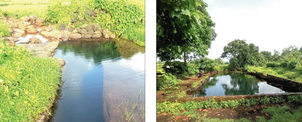 राजापुरातील कोंढेतडमध्ये सापडले बारवसह तडाग A pond along with a stepwell found at Kondhetad in Rajapur