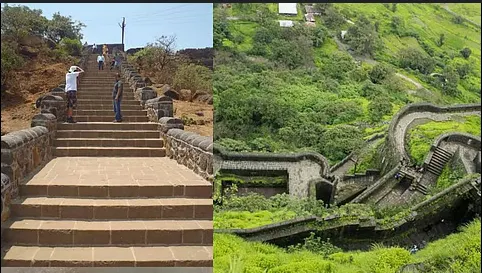 किल्ले रायगडावरील पायरी मार्ग १५ ऑगस्टपर्यंत बंद The staircase route to Fort Raigad is closed until 15th August