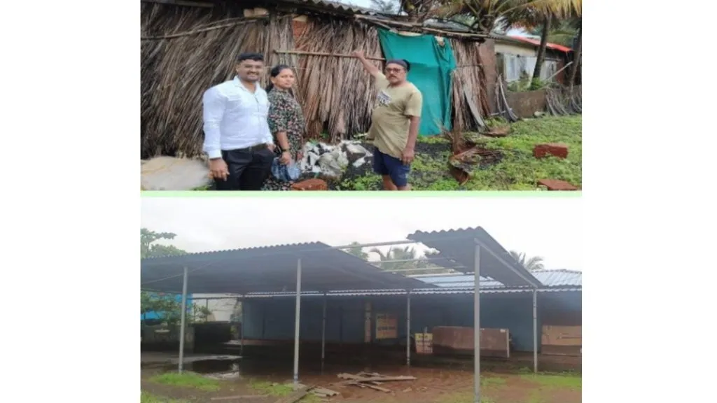 आचरा परिसराला मुसळधार पावसाचा फटका