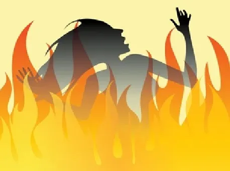 Attempt to burn a fifteen-year-old girl