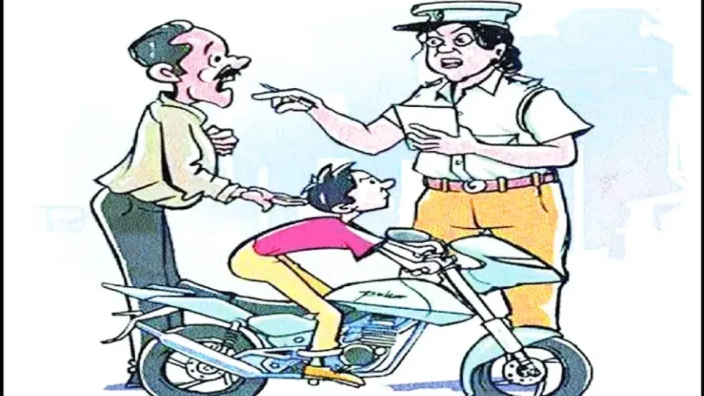 मुलांच्या हाती वाहन, पालकांना दंडाची नोटीस Children driving vehicles; parents issued penalty notices