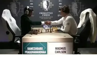 कार्लसनची प्रज्ञानंद, एरिगेसीवर मात