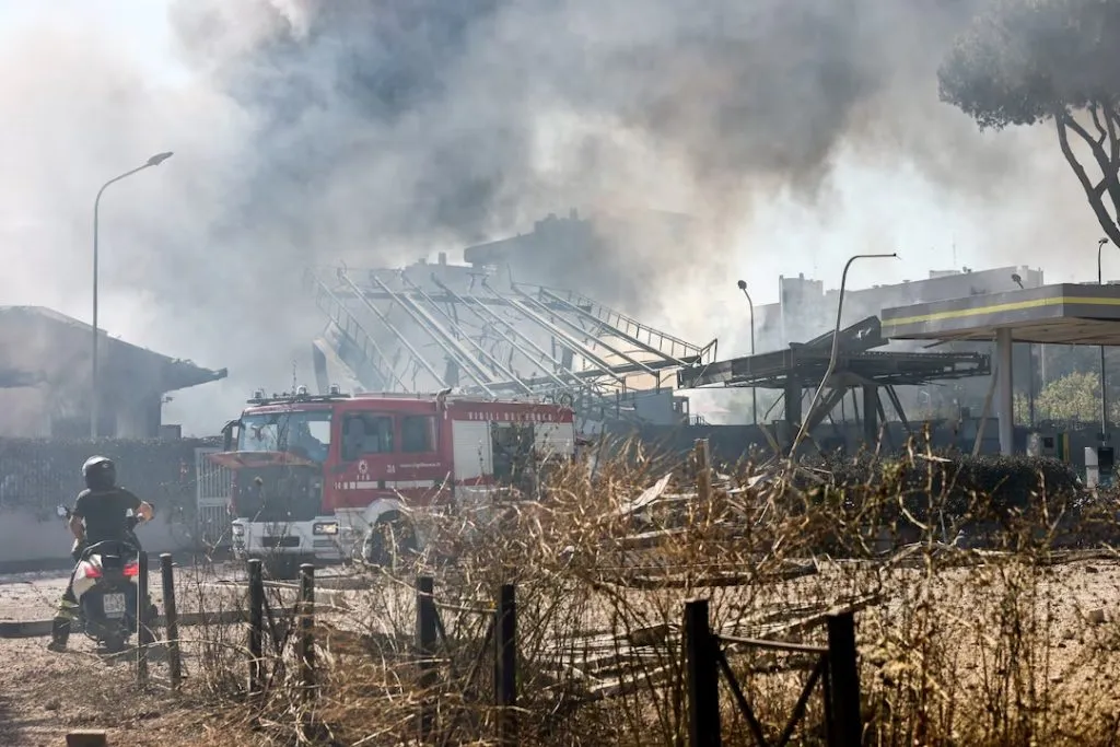 Explosion at gas depot in Italian capital