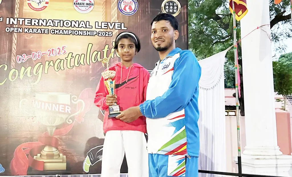 Aaradhya's success in karate competition