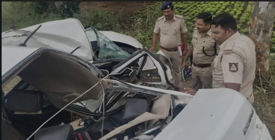 Two people died on the spot in a horrific car accident