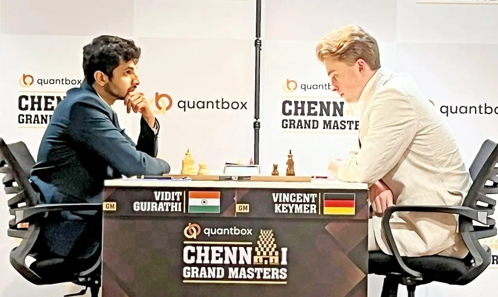 Chennai Grandmasters Chess: Keymar maintains lead despite Vidit's stoppage