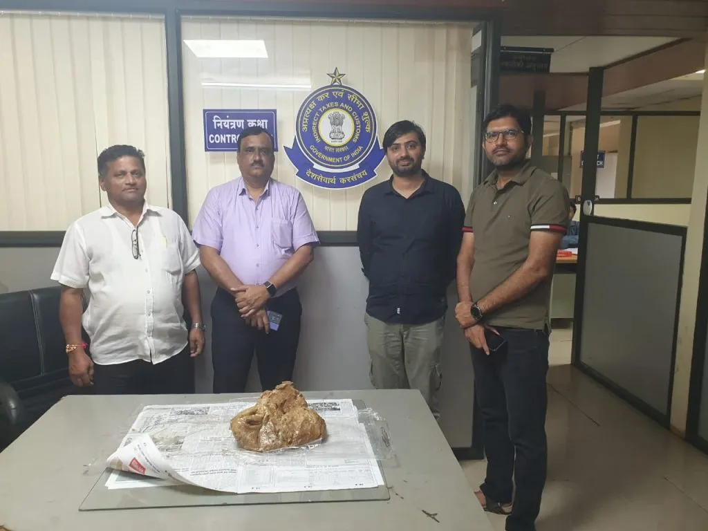 Whale vomit worth ₹5 crore seized near the entrance of a Goa fort