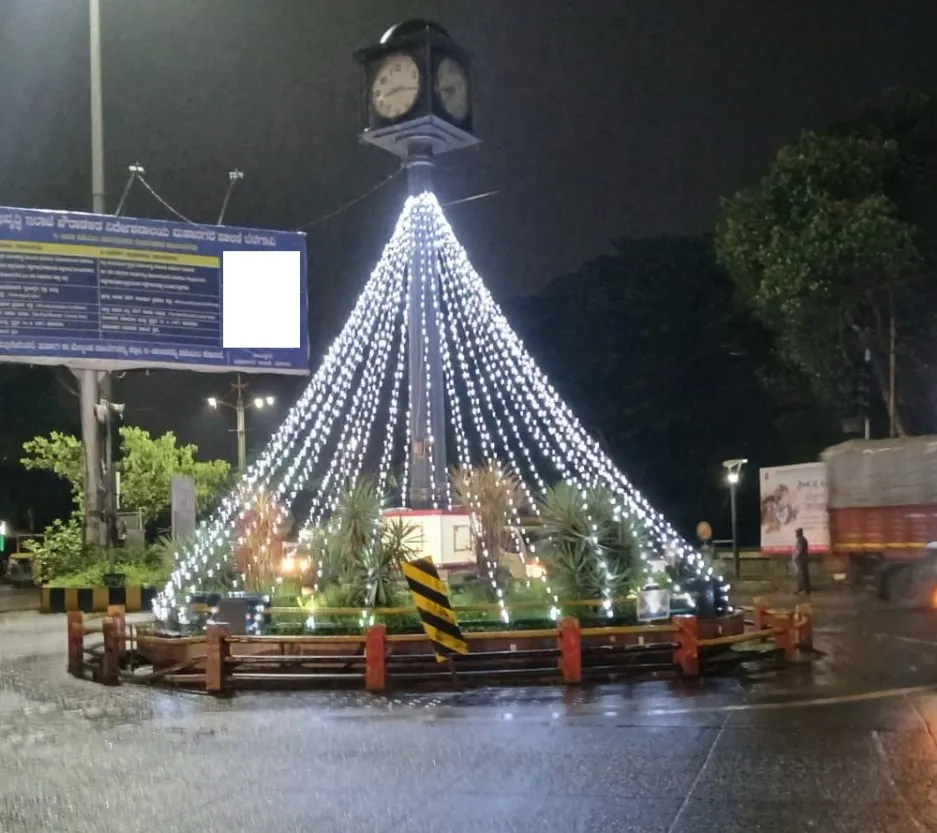 Electric lighting on the occasion of Independence Day