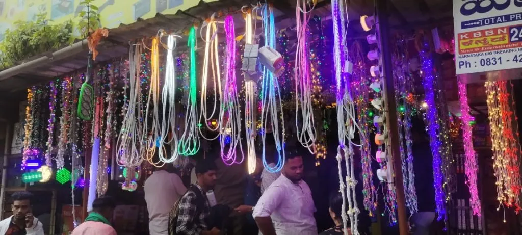 LED lights sparkle to welcome Lord Ganesha