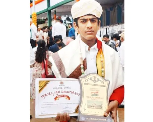 Skater Tirtha Pachhapur honored with Pratibha Award