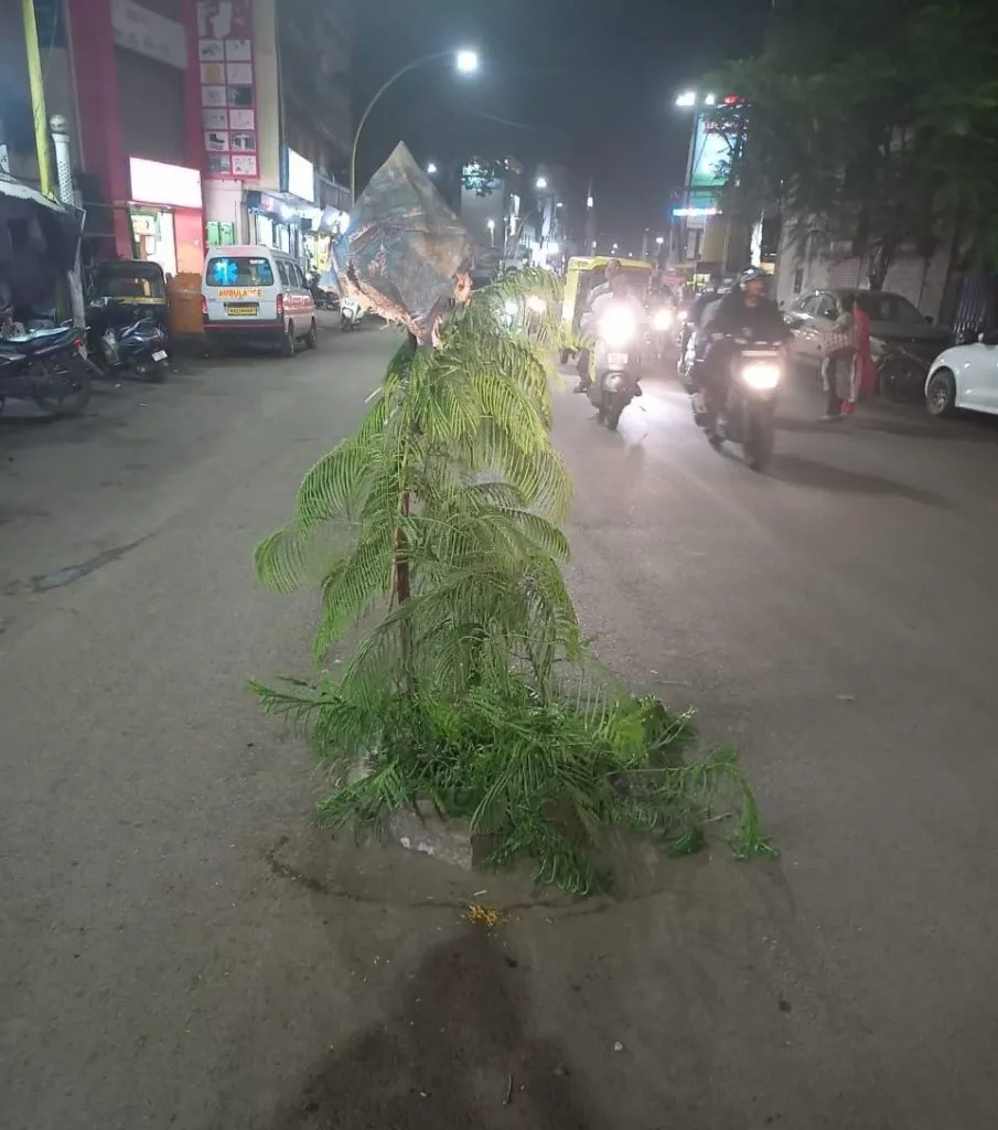 New lid on dangerous drainage chamber near Shani Temple