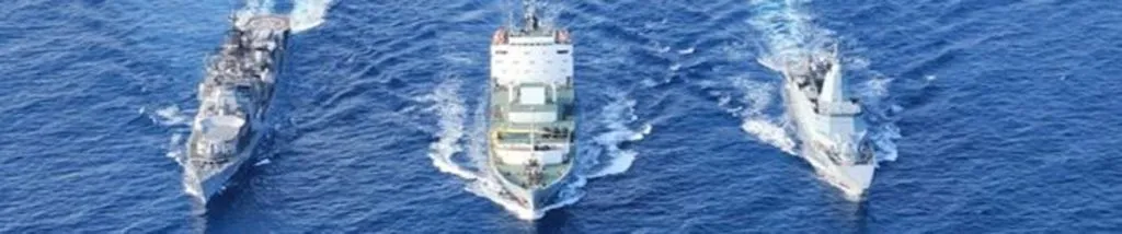 Naval exercises in front of Pakistan's 'Naka'