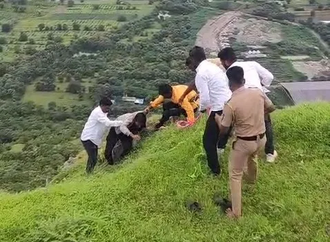 Police saved a young man who was attempting suicide