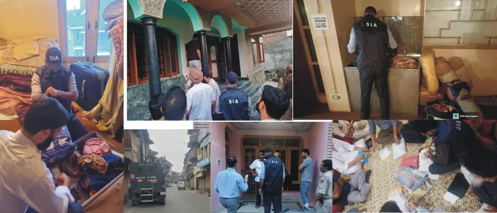 Raids at 8 places including Yasin's house in Srinagar